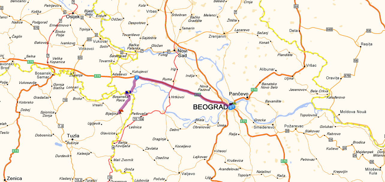 bavaniste mapa beograd bijeljina put | mapa bavaniste mapa