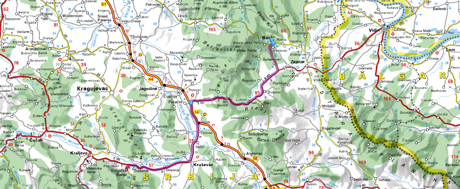 bor mapa bor vrnjacka_banja put | mapa bor mapa